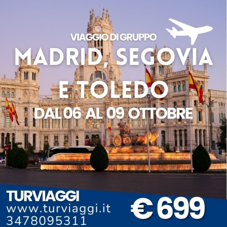 MADRID, SEGOVIA E TOLEDO VIAGGI DI GRUPPO