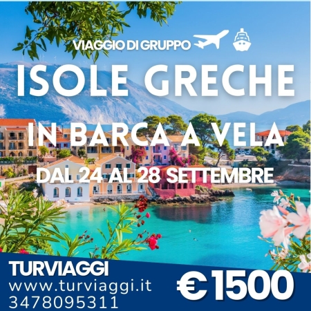 ISOLE GRECHE IN BARCA A VELA VIAGGI DI GRUPPO