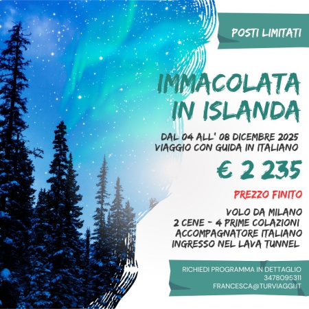 IMMACOLATA IN ISLANDA IL GRANDE NORD