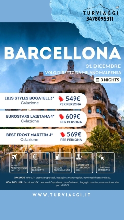 BARCELLONA SPECIALE CAPODANNO
