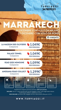 MARRAKECH SPECIALE CAPODANNO