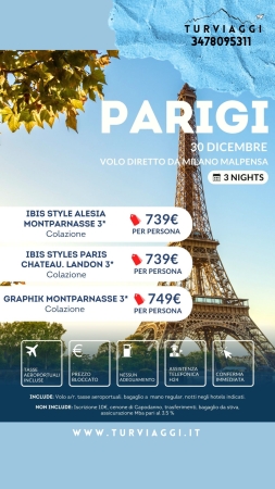 PARIGI SPECIALE CAPODANNO
