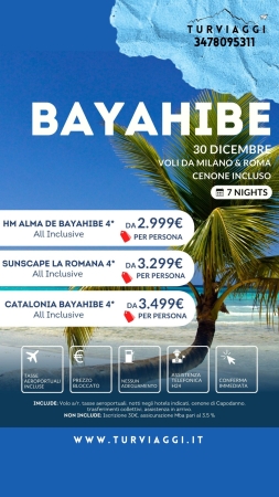 BAYAHIBE SPECIALE CAPODANNO