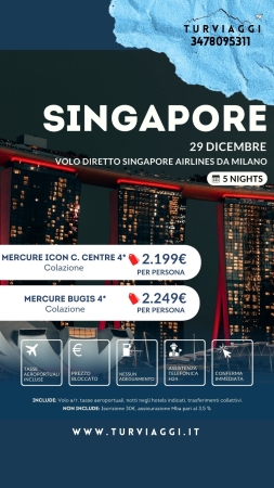 SINGAPORE SPECIALE CAPODANNO
