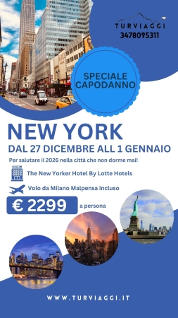 NEW YORK SPECIALE CAPODANNO