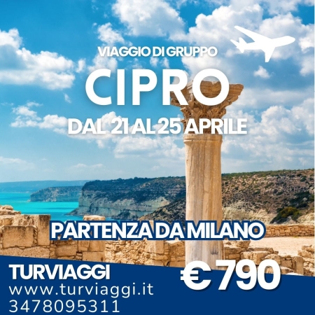 GRAN TOUR DI CIPRO VIAGGI DI GRUPPO:PARTI DALL'AEROPORTO