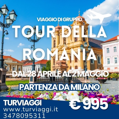 TOUR DELLA ROMANIA VIAGGI DI GRUPPO:PARTI DALL'AEROPORTO