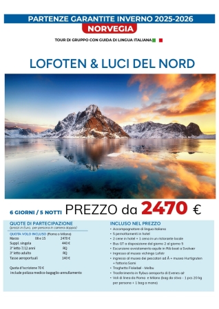 LOFOTEN & LUCI DEL NORD IL GRANDE NORD