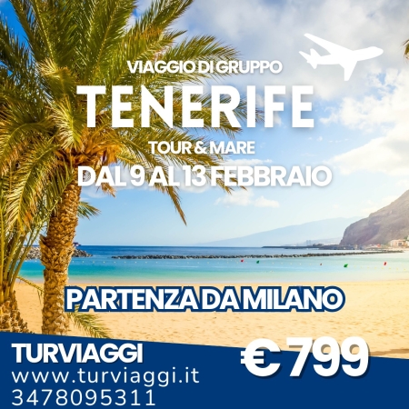 TENERIFE VIAGGI DI GRUPPO:PARTI DALL'AEROPORTO
