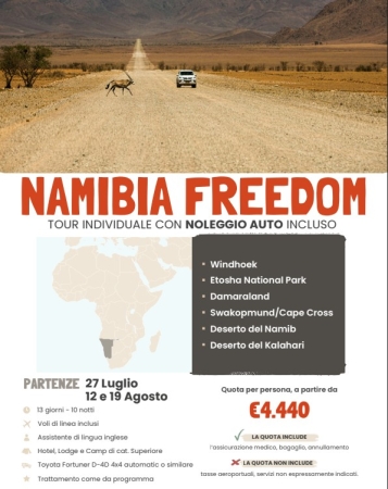 NAMIBIA VIAGGI SAFARI